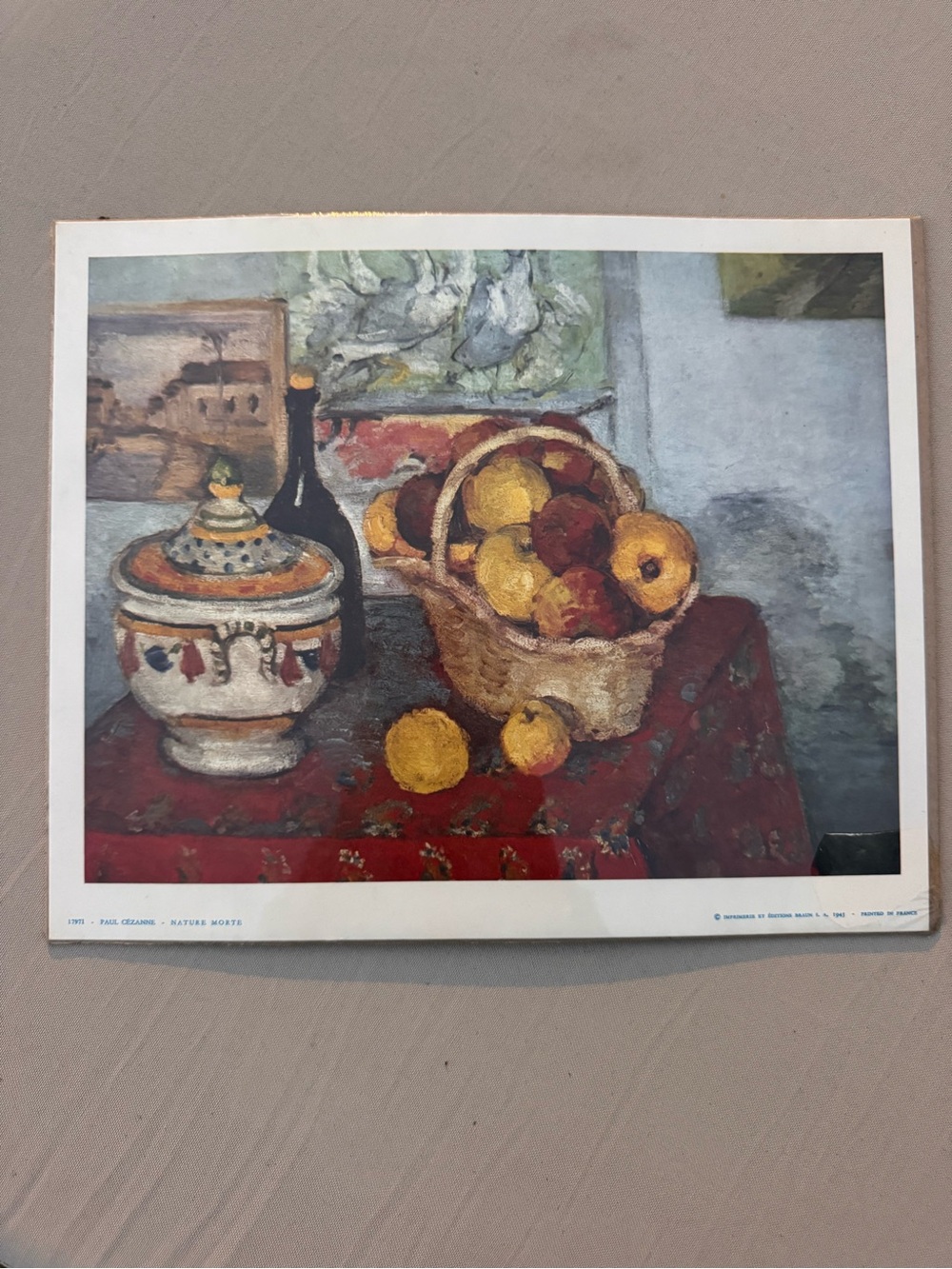Vintage Reproduction print Cezanne